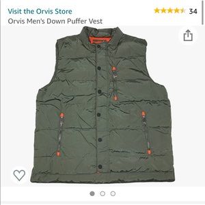 Mens L Orvis puffer vest